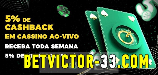 Promoções do cassino ao Vivo betvictor
